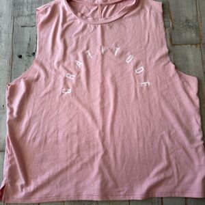 ‘Gratitude' cropped tank